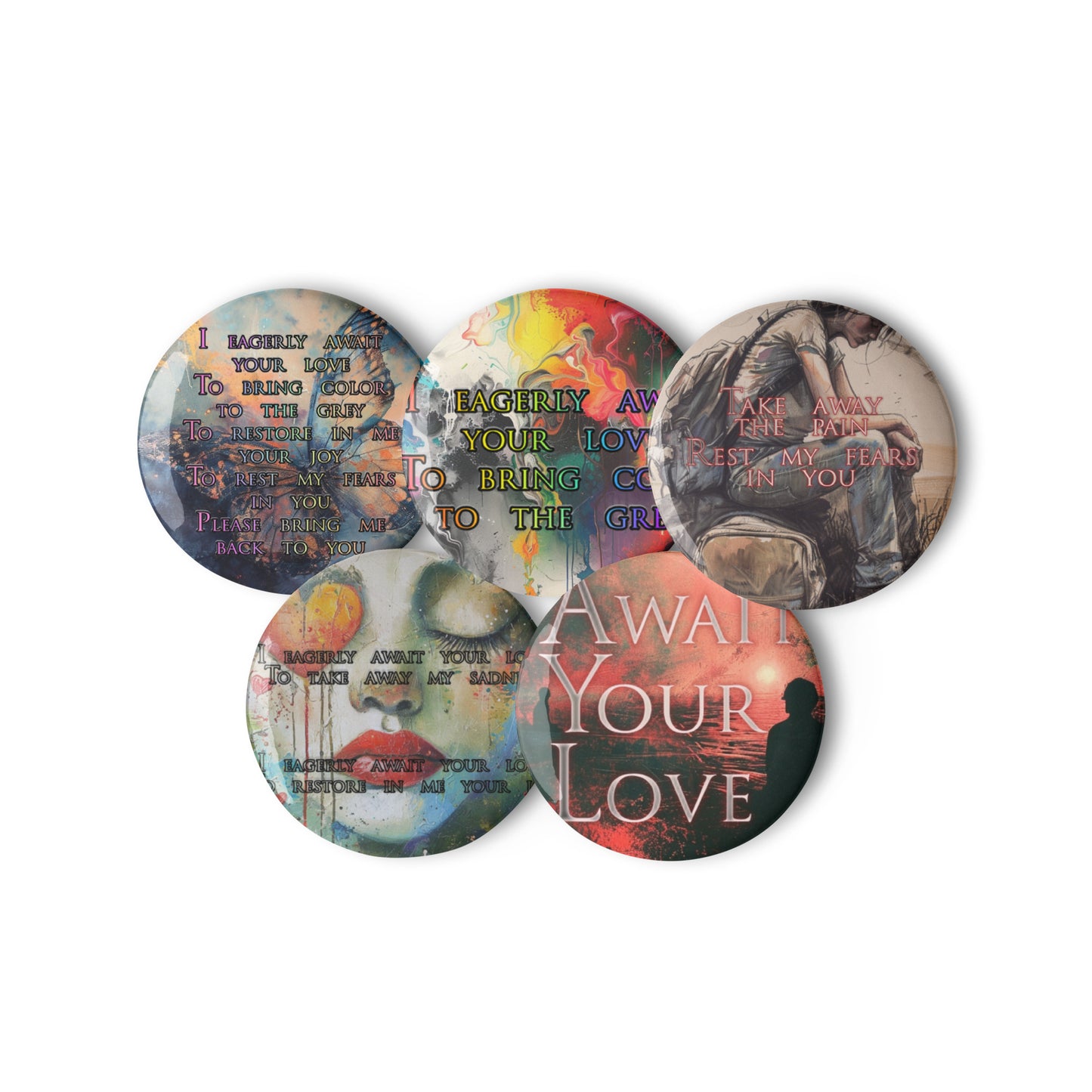 Await Your Love lyric buttons